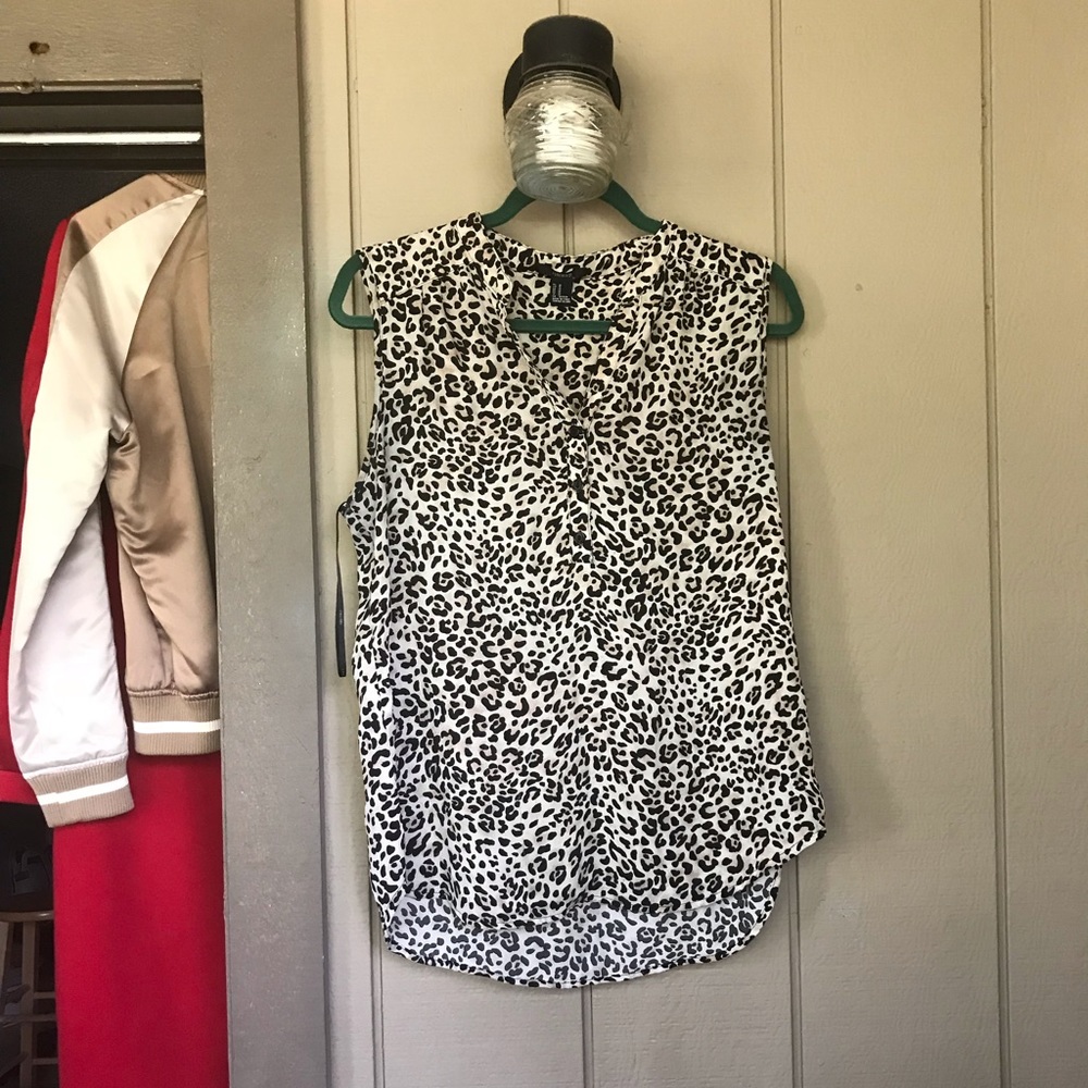 Forever 21 Leopard Flowing Tank Top